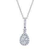 0.52ct 18k White Gold Diamond Necklace